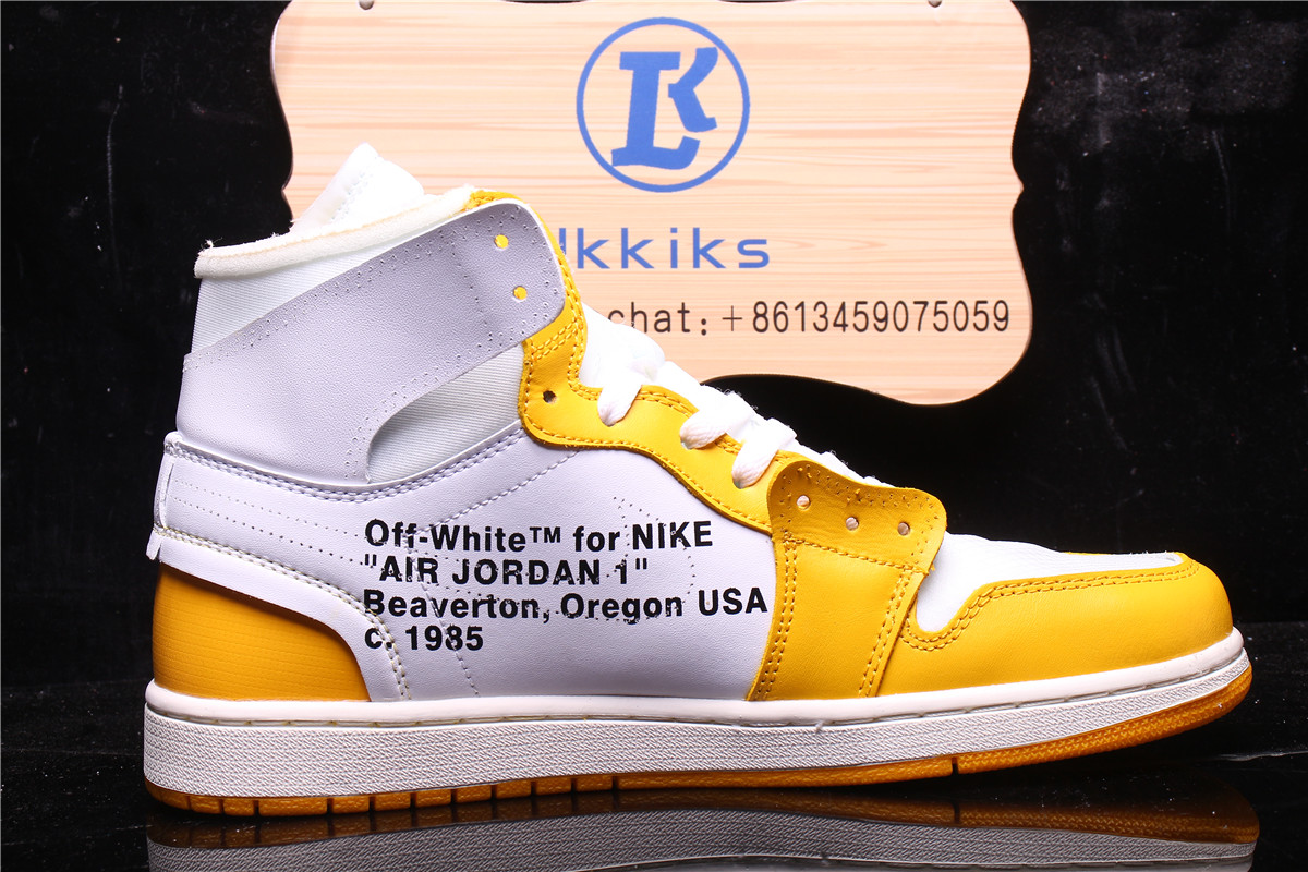 Air Jordan 1 Retro High Off-White Yellow